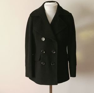 London Fog Wool Blend Peacoat Size Petite S